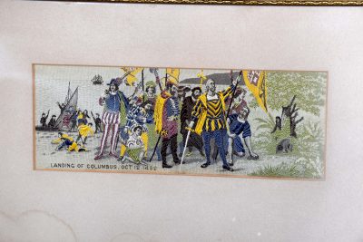 Set of 3 Framed Silk-Work Panels - Image 2