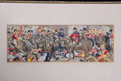 Set of 3 Framed Silk-Work Panels - Image 4