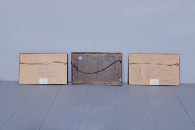 Set of 3 Framed Silk-Work Panels - Image 6