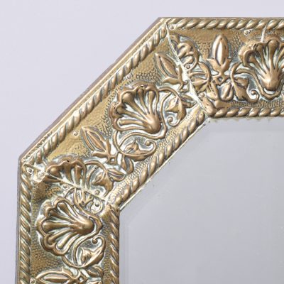 Embossed Brass Wall Mirror - Image 2