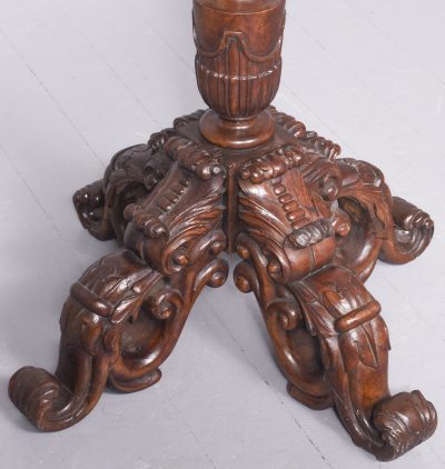 Monumental Carved Oak Stand - Image 5