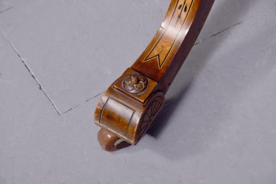 Classic Victorian Burr Walnut Card - Table - Image 11