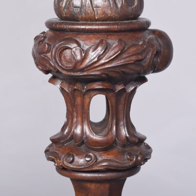 Monumental Carved Oak Stand - Image 4