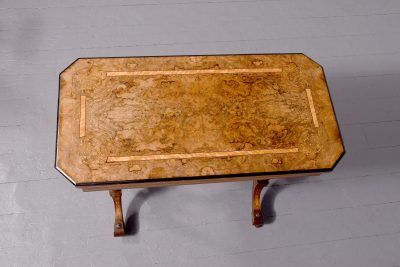 Classic Victorian Burr Walnut Card - Table - Image 6