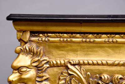 Marble Top Gilt Wood Console Table - Image 6