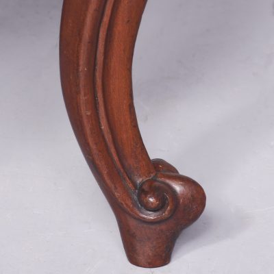 Large size Victorian Mahogany Cabriole Stool - Image 3