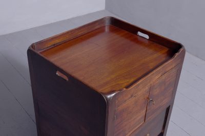 George III tray top mahogany bedside table/commode in excellent condition - Image 5