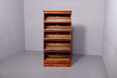Globe - Wernicke five - section mahogany stacking bookcase, in perfect condition - Image 4