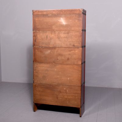 Globe - Wernicke five - section mahogany stacking bookcase, in perfect condition - Image 3