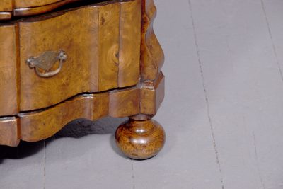 Burr Elm Dutch Shaped - Front Chest of Drawers - Image 3