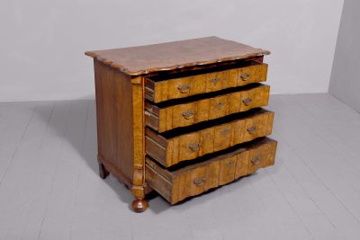 Burr Elm Dutch Shaped - Front Chest of Drawers - Image 6