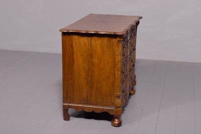 Burr Elm Dutch Shaped - Front Chest of Drawers - Image 5