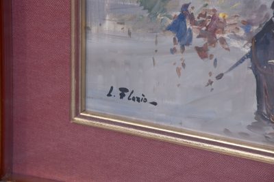 Stylish Oil Painting of a Street Scene - Image 5