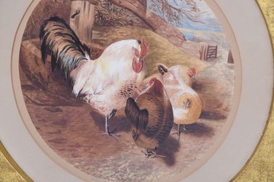 Pair of Dated Circular Watercolours - Image 3