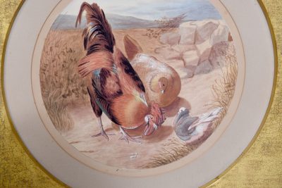 Pair of Dated Circular Watercolours - Image 4