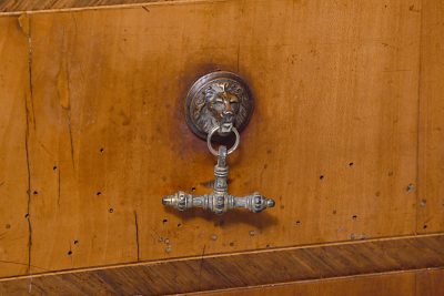 Stylish, 19th century rosewood - inlaid, blonde walnut Continental bureau (secretaire) - Image 11