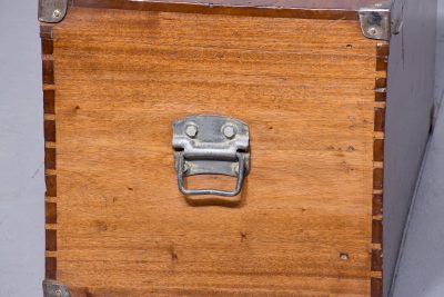 Mid-Victorian Metal-Bound Solid Camphor Campaign Trunk - Image 6