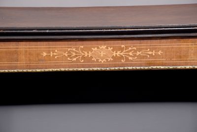 Mid - Victorian, neat sized inlaid - walnut, ormolu - mounted open bookcase - Image 8