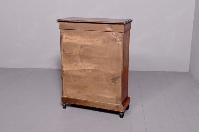 Mid - Victorian, neat sized inlaid - walnut, ormolu - mounted open bookcase - Image 5