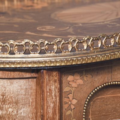 Late Victorian Marquetry Inlaid Side Table or Cabinet - Image 4