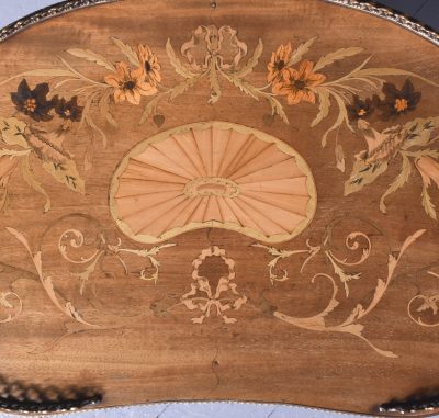 Late Victorian Marquetry Inlaid Side Table or Cabinet - Image 7