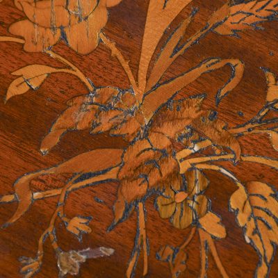 George III Style Mahogany & Brass Kidney Shaped Occasional Table - Image 3