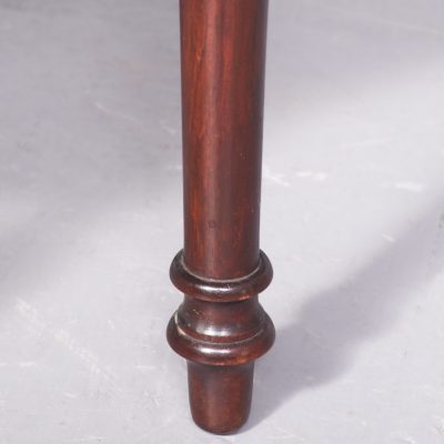 George III Style Mahogany & Brass Kidney Shaped Occasional Table - Image 7