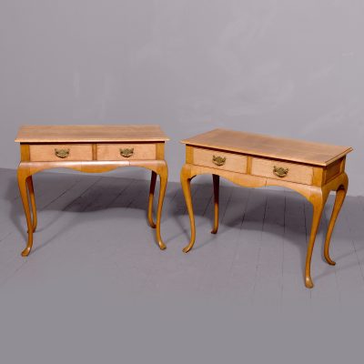 Pair of Light Oak Side Tables - Image 2