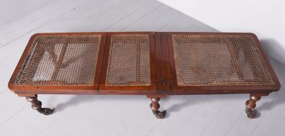 George IV Mahogany and Rattan folding Campaign Bed - Image 6