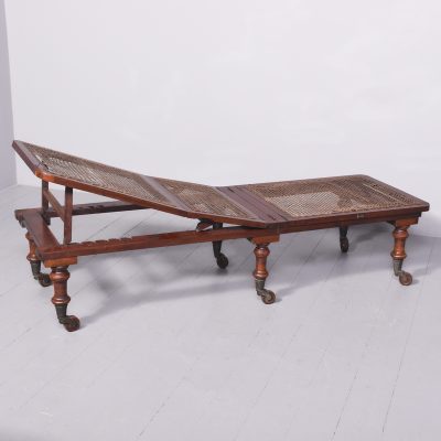 George IV Mahogany and Rattan folding Campaign Bed - Image 7