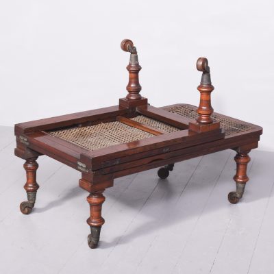 George IV Mahogany and Rattan folding Campaign Bed - Image 12