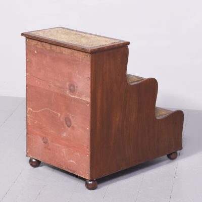 Regency Mahogany Bed Steps in Figured Spanish Mahogany - Image 9