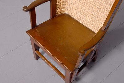 Unusual Stained Beech Orkney Chair - Image 4