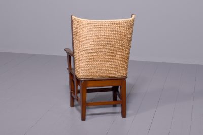 Unusual Stained Beech Orkney Chair - Image 7