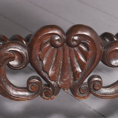 Impressive Pair of Large Carved Oak Throne or Hall Chairs - Image 6