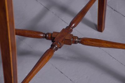 George 111 satinwood banded, mahogany occasional or lamp table - Image 2