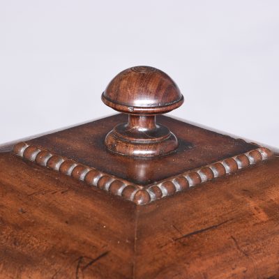Rare, Neat-Sized George III Mahogany Table-Top Cellarette - Image 2