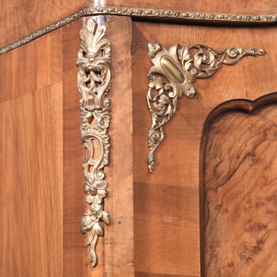 Magnificent Ormolu Mounted French Burr Walnut 2 Door Armoire - Image 2