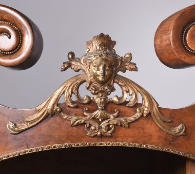 Magnificent Ormolu Mounted French Burr Walnut 2 Door Armoire - Image 10