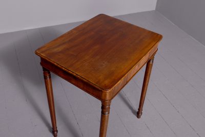 George IV neat-sized mahogany side table with frieze drawer - Image 5