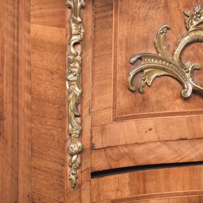 19th Century Inlaid Walnut French Chest of Drawers - Image 6