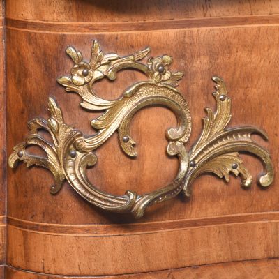 19th Century Inlaid Walnut French Chest of Drawers - Image 9