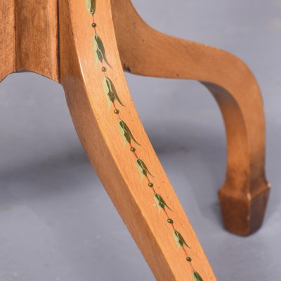 Reproduction Georgian, Adam-Style Painted Satinwood Wine/Occasional Table - Image 2