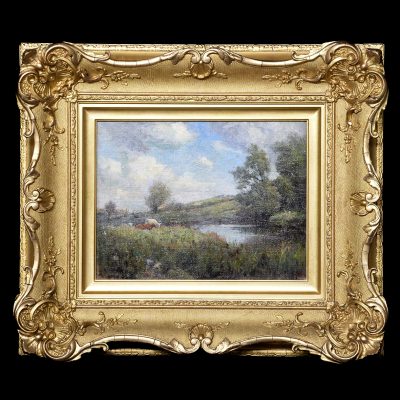 Pair of Late Victorian Paintings of Rural Scenes by James Cchristie Prowett - Image 6