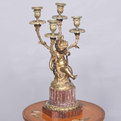 French Ormolu and Marble Candelabra - Image 2