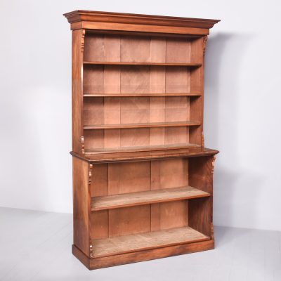 Victorian Mahogany Cabinet Bookcase - Image 2