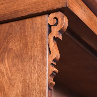 Victorian Mahogany Cabinet Bookcase - Image 4