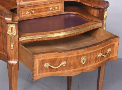 Louis XV Style Ormolu Mounted Walnut Ladies Writing Desk - Image 9