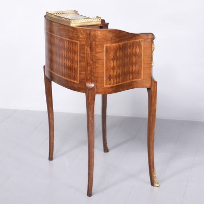 Louis XV Style Ormolu Mounted Walnut Ladies Writing Desk - Image 10