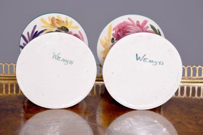 Pair of Hand Painted Wemyss Beaker Vases - Image 5